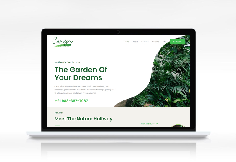 Gardening & Landscaping Website Design | Techscooper