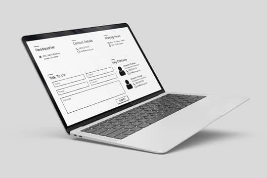 Consultancy  Website  Wireframe | Techscooper