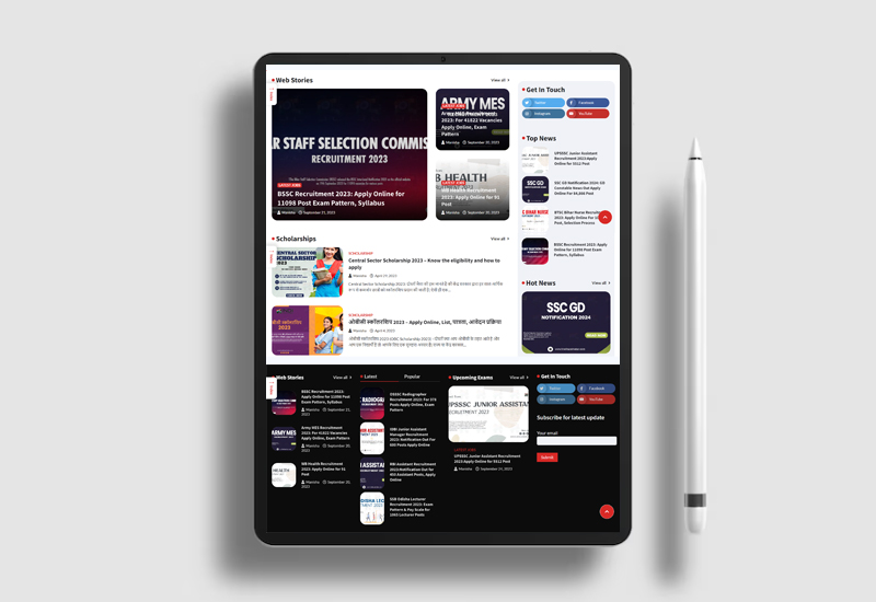 News Portal Website Design | Techscooper