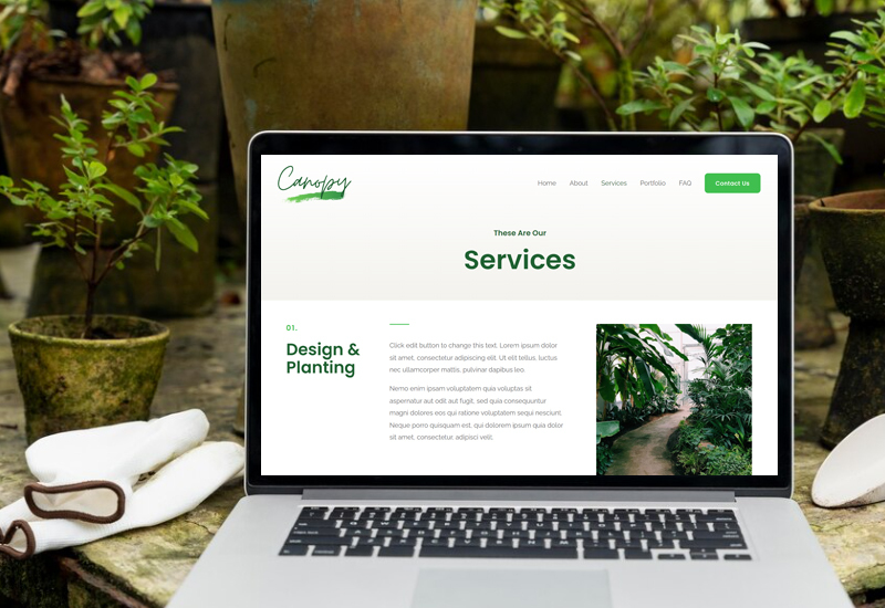 Gardening & Landscaping Website Design | Techscooper