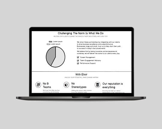 Consultancy  Website  Wireframe | Techscooper