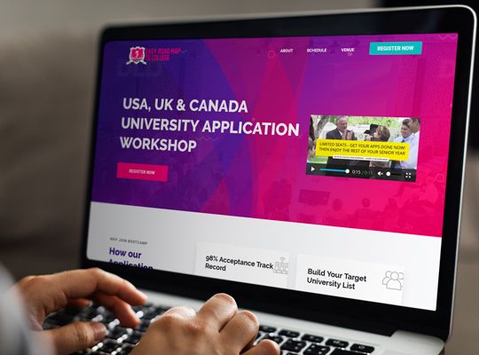 Easy Road Map To College | Bootcamp Website | Techscooper