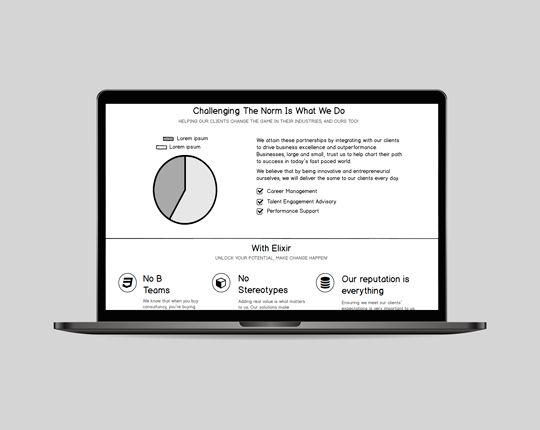 Consultancy Website | Wireframe | Techscooper